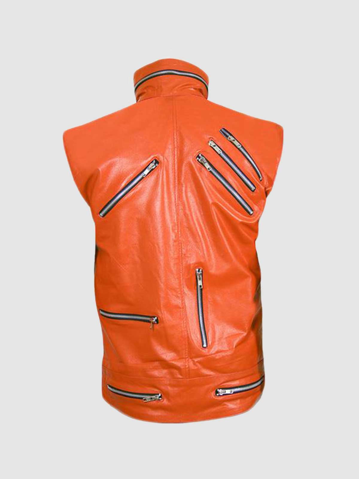 Sleeveless Leather Jacket